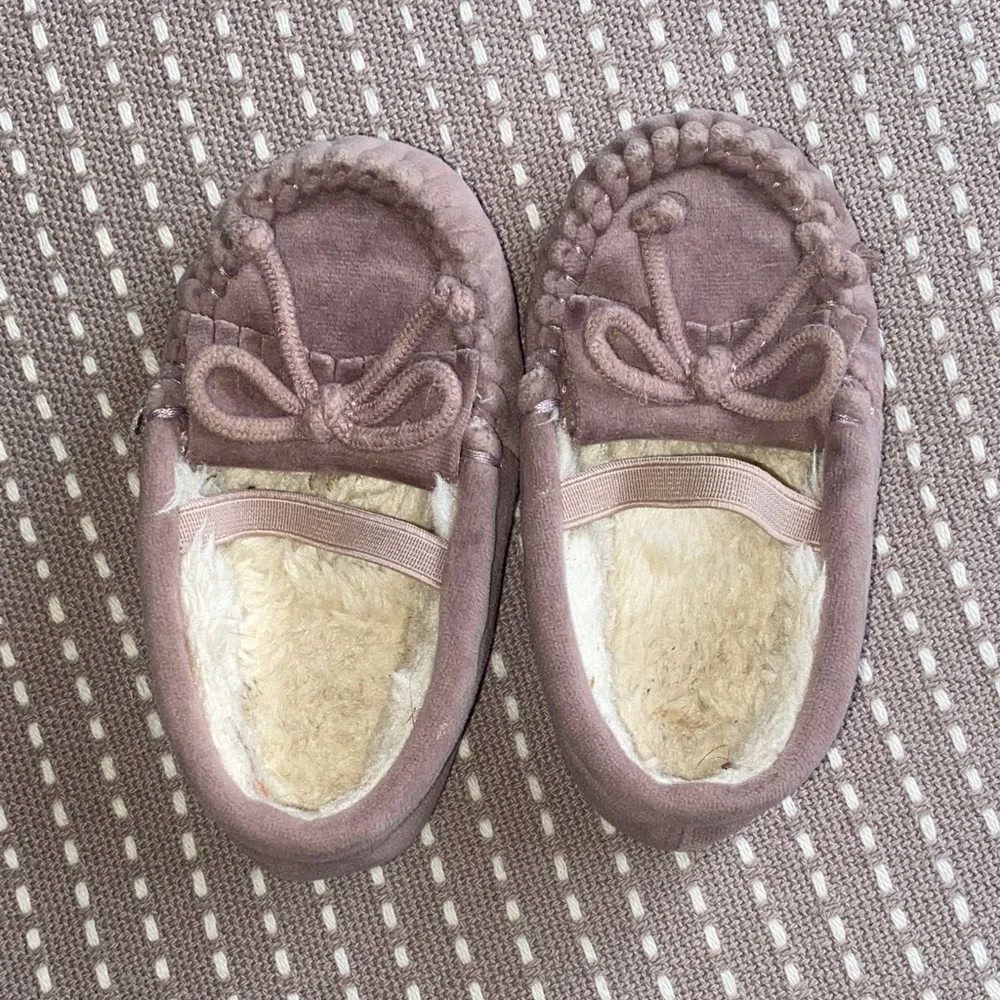 Baby Cozy Faux-Suede Moccasin Slippers